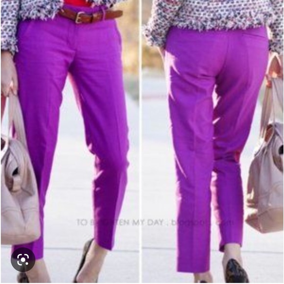 JCrew Factory NWT Printed Skimmer Pants size 8 - Picture 4 of 5